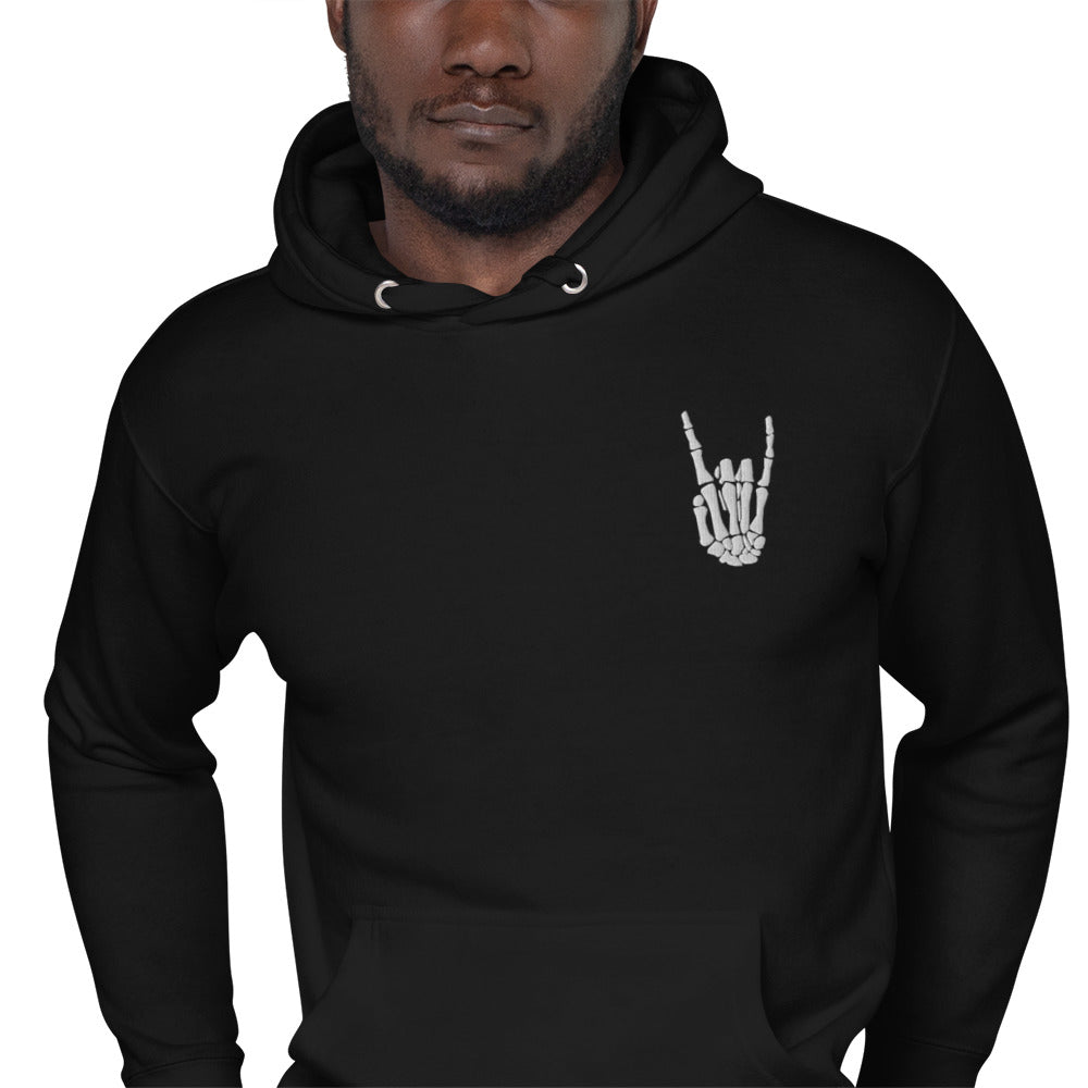 Embroidered Rock On - Unisex Hoodie
