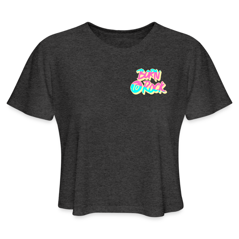 Rock Your Body (white) - Women's Cropped T-Shirt - deep heather